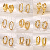 Wholesale Copper Woven Wheat Ear Earrings For Women Electroplated