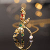 Wholesale Copper Zircon Electroplated Gold Dragonfly Pendant Necklace For Women Minimalist Animal Style