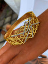 Wholesale Copper Zircon Electroplated Ins Style Ring