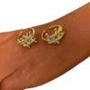 Wholesale Copper Zircon Electroplated Ins Style Ring
