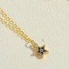 Wholesale Copper Zircon Fivepointed Star Pendant Necklace With Mixed Gem Inlay And Electroplating Treatment For Women