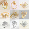 Wholesale Copper Zircon Geometric Fingertip Ring Anxiety Relief Focus Toy