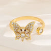 Wholesale Copper Zircon Geometric Fingertip Ring Anxiety Relief Focus Toy