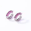 Wholesale Copper Zircon Inlay Women's Simple Light Luxury Earrings