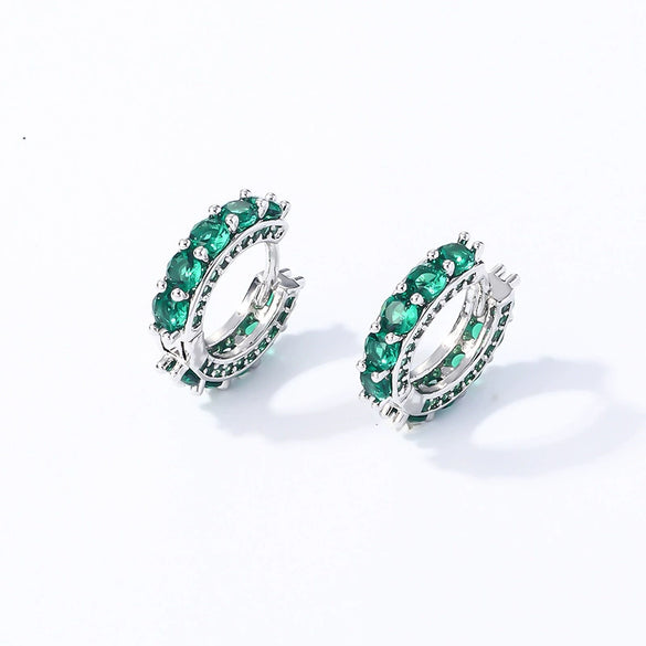 Wholesale Copper Zircon Inlay Women's Simple Light Luxury Earrings