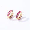 Wholesale Copper Zircon Inlay Women's Simple Light Luxury Earrings