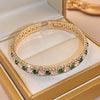 Wholesale Copper Zircon Letter Bracelet Gold Electroplated For Women Cool Style