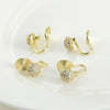 Wholesale Copper Zircon Mosquito Coil Antipain Ear Clip Electroplated Handmade Accessories