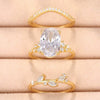 Wholesale Copper Zircon Ring With Geometric And Flower Pattern Microinlay Goose Egg Shape For Women