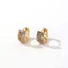 Wholesale Copper Zircon Threedimensional Simple Light Luxury Women's Earrings
