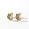 Wholesale Copper Zircon Threedimensional Simple Light Luxury Women's Earrings