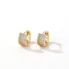 Wholesale Copper Zircon Threedimensional Simple Light Luxury Women's Earrings