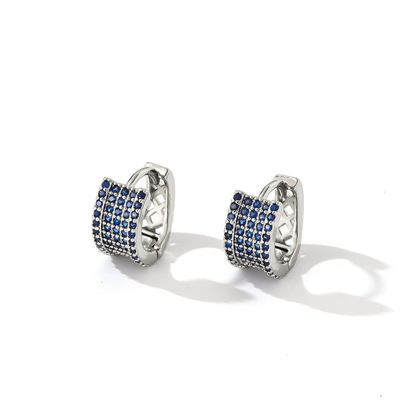 Wholesale Copper Zircon Threedimensional Simple Light Luxury Women's Earrings