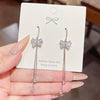 Wholesale Copper Zirconia Butterfly Style Women's Earrings