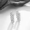 Wholesale Copper Zirconia Geometric Heartshaped Minimalist Women's Earrings