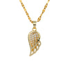 Wholesale Copper Zirconia Geometric Lip Chain Necklace Unisex Minimalist Luxury