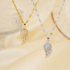 Wholesale Copper Zirconia Geometric Lip Chain Necklace Unisex Minimalist Luxury