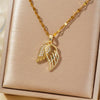 Wholesale Copper Zirconia Geometric Lip Chain Necklace Unisex Minimalist Luxury