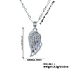 Wholesale Copper Zirconia Geometric Lip Chain Necklace Unisex Minimalist Luxury