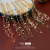 Wholesale Copper Zirconia Geometric Multilayered Clavicle Necklace For Women