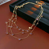 Wholesale Copper Zirconia Geometric Multilayered Clavicle Necklace For Women