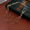 Wholesale Copper Zirconia Geometric Multilayered Clavicle Necklace For Women