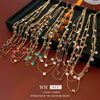 Wholesale Copper Zirconia Geometric Multilayered Clavicle Necklace For Women