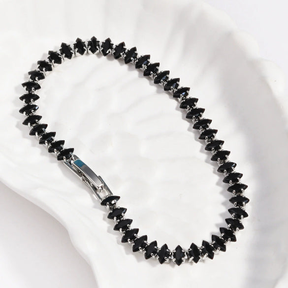Wholesale Copper Zirconia Geometric Style Light Luxury Women's Bracelet