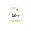 Wholesale Copper Zirconia Heart Shape And Leaves Wave Pattern Small And Fresh Style Women's Bracelet