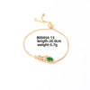 Wholesale Copper Zirconia Heart Shape And Leaves Wave Pattern Small And Fresh Style Women's Bracelet