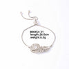 Wholesale Copper Zirconia Heart Shape And Leaves Wave Pattern Small And Fresh Style Women's Bracelet