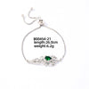 Wholesale Copper Zirconia Heart Shape And Leaves Wave Pattern Small And Fresh Style Women's Bracelet