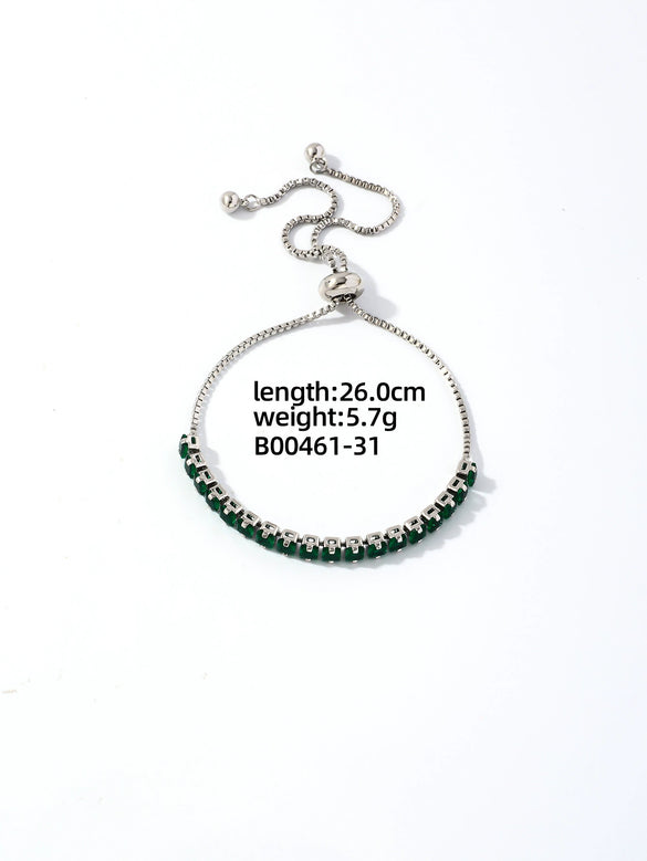 Wholesale Copper Zirconia Inlaid Luxury Simple Temperament Bracelet