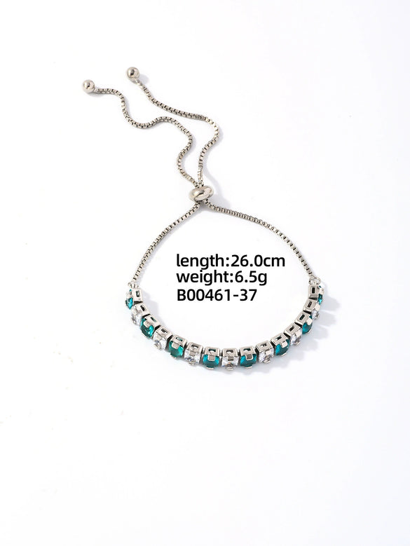 Wholesale Copper Zirconia Inlaid Luxury Simple Temperament Bracelet