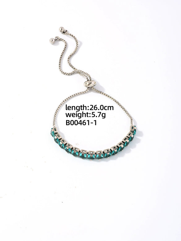 Wholesale Copper Zirconia Inlaid Luxury Simple Temperament Bracelet