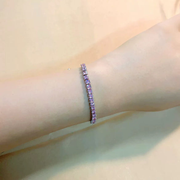 Wholesale Copper Zirconia Inlaid Luxury Simple Temperament Bracelet