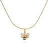 Wholesale Copper Zirconium Pleated Love Fivepointed Star Women's Necklace Bead Chain Clavicle Chain