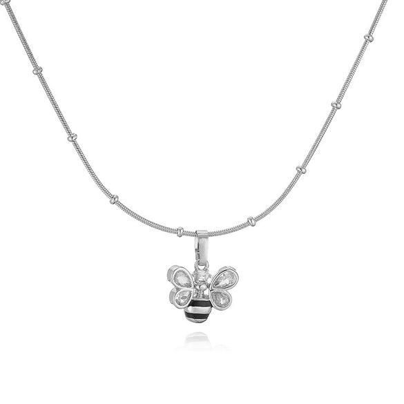 Wholesale Copper Zirconium Pleated Love Fivepointed Star Women's Necklace Bead Chain Clavicle Chain