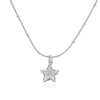 Wholesale Copper Zirconium Pleated Love Fivepointed Star Women's Necklace Bead Chain Clavicle Chain