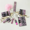 Wholesale Cosmetics Bag Luggage Accessories Artificial Leather Snake Pattern Oval Electroplated