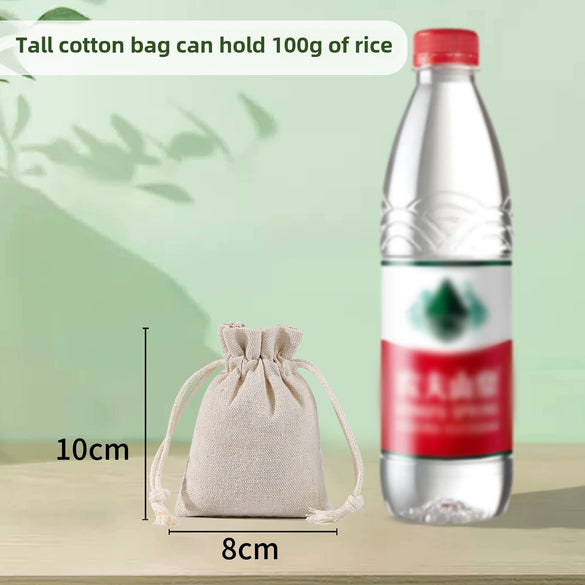 Wholesale Cotton And Linen Drawstring Cloth Bags With Thermal Transfer Printing Process