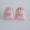Wholesale Cotton Flannel Drawstring Storage Bag For Jewelry Packaging With Printed Logo