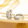 Wholesale Couple And Women's Cross Zirconia Earrings Copper Material Geometric Style