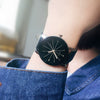 Wholesale Couple Belt Watches Casual Style Round Dial Pu Belt Stainless Steel Buckle Alloy Case