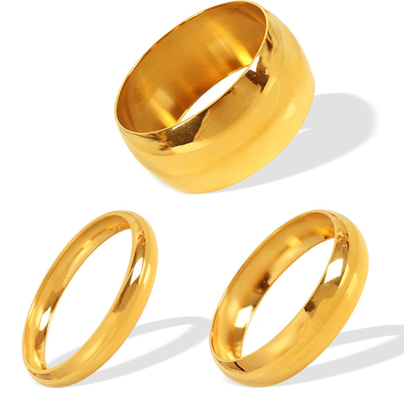 Wholesale Couple Bracelet 316L Stainless Steel Metal Texture Glazed Exaggerated Design Electroplated Simple Geometric Style Highend Women's Jewelry
