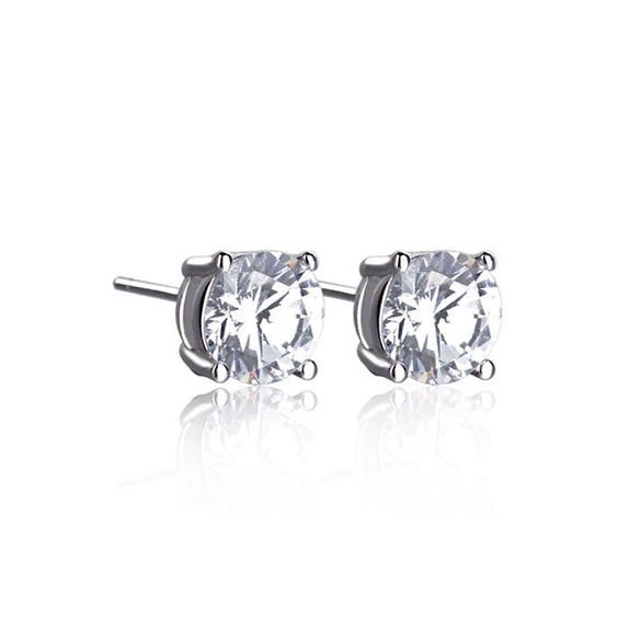 Wholesale Couple Earrings Sterling Silver 925 Geometric Pattern With Diamond Eight Heart Eight Arrows