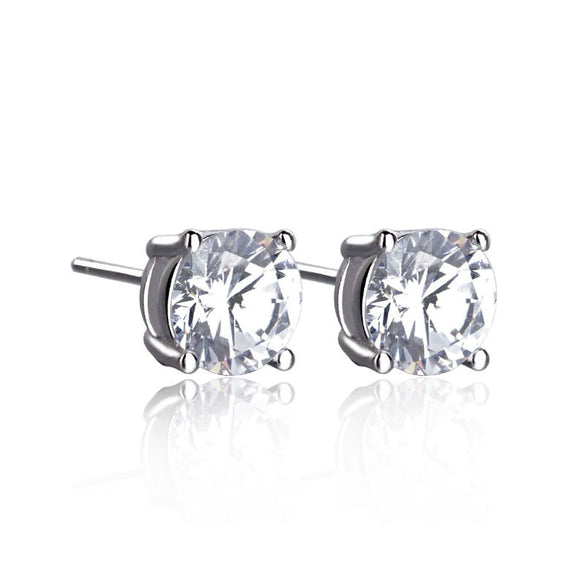 Wholesale Couple Earrings Sterling Silver 925 Geometric Pattern With Diamond Eight Heart Eight Arrows