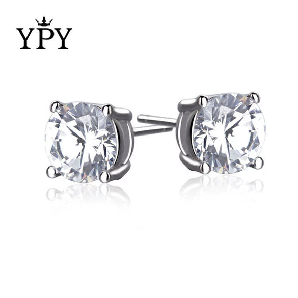 Wholesale Couple Earrings Sterling Silver 925 Geometric Pattern With Diamond Eight Heart Eight Arrows