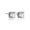 Wholesale Couple Earrings Sterling Silver 925 Geometric Pattern With Diamond Eight Heart Eight Arrows