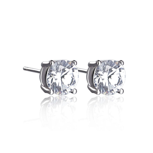 Wholesale Couple Earrings Sterling Silver 925 Geometric Pattern With Diamond Eight Heart Eight Arrows